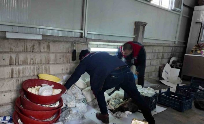 Karaman’da son kullanma tarihi geçen peynir ve tereyağlarına el konuldu