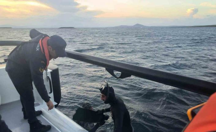 Karaya oturan tekne sahil güvenlik ekiplerince kurtarıldı