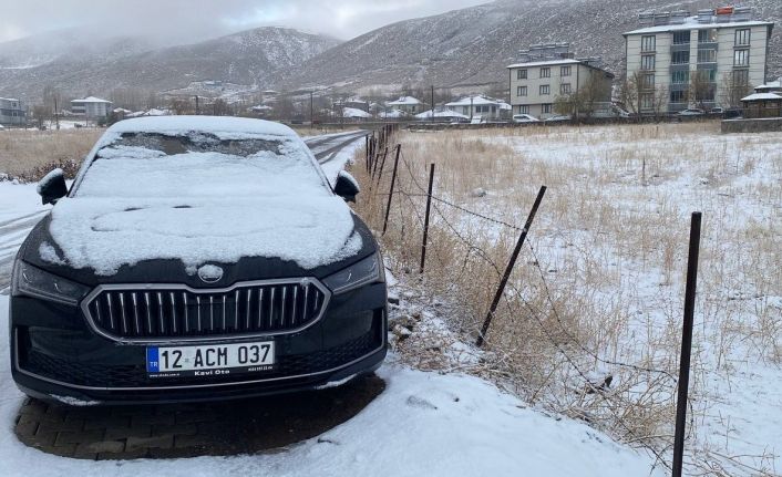 Karlıova beyaza büründü