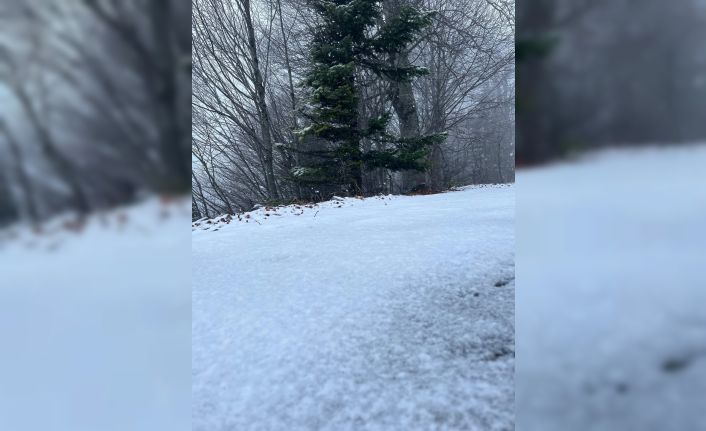 Kartepe beyaza büründü, kartpostallık görüntüler ortaya çıktı