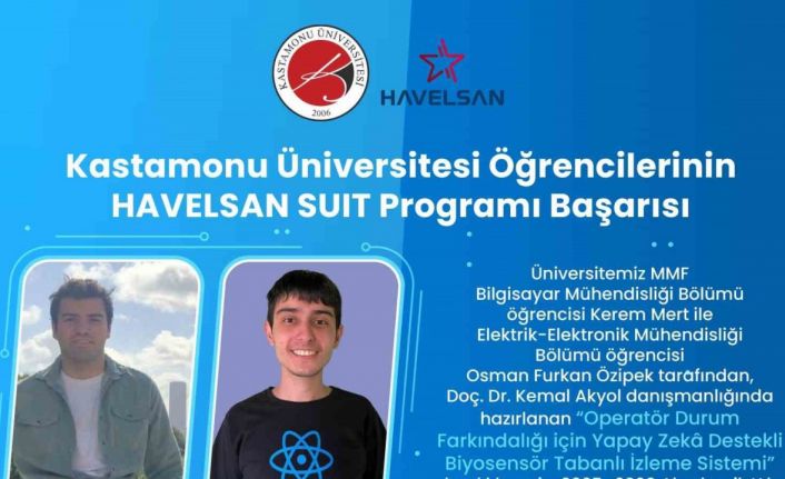 Kastamonu Üniversitesi öğrencilerinin projesi HAVELSAN SUIT’e kabul edildi