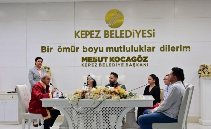 Kepez’de yılın son özel gününde nikah yoğunluğu