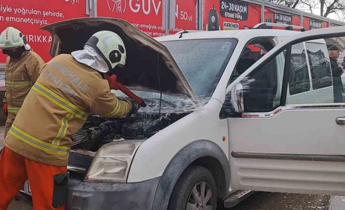 Kırıkkale’de araç yangını