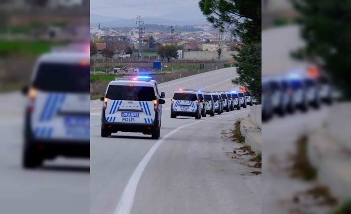 Kırklareli’nde Emniyet teşkilatına 64 yeni araç