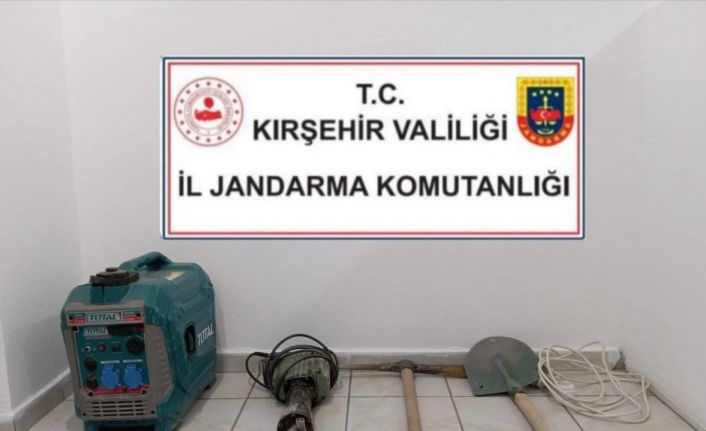 Kırşehir’de izinsiz kazı yapan şüpheli yakalandı