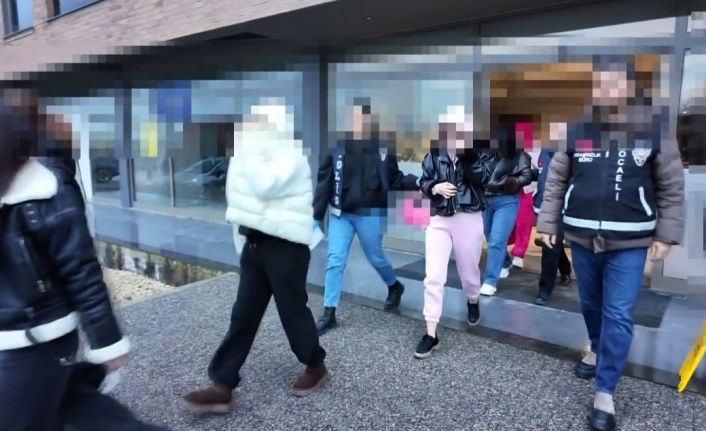Kocaeli merkezli fuhuş operasyonunda 12 kişi gözaltına alındı, 14 kadın kurtarıldı