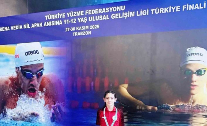 Körfezli yüzücü Trabzon’dan madalyayla döndü