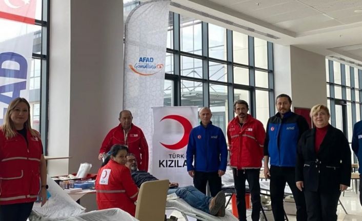 Kütahya AFAD’tan kan bağışına destek