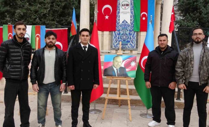 Kütahya’da Haydar Aliyev’in anısına resim sergisi