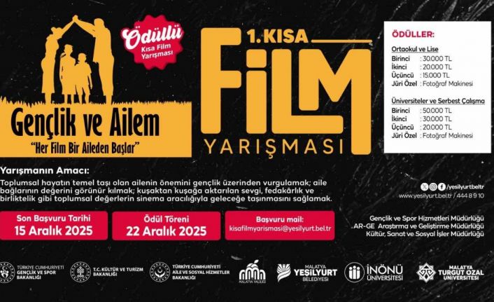 Malatya’da 1. Kısa Film Festivali’nde son başvuru 15 Aralık