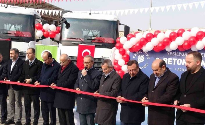Malatya’da 70 milyon TL’lik beton santrali hizmete açıldı