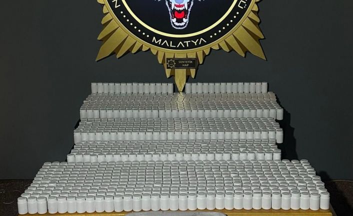 Malatya’da uyuşturucu operasyonu: 75 bin 376 adet sentetik ecza ele geçirildi