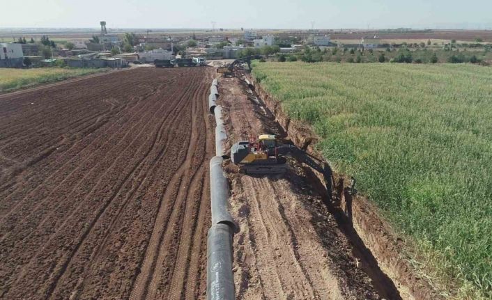 Mardin’de 2. kademe içme suyu isale hattında çalışmalar devam ediyor