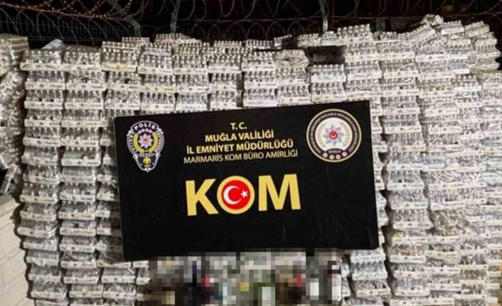 Marmaris’te 4 bin 166 litre kaçak içki ele geçirildi