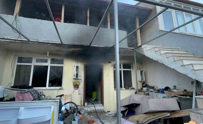 Menteşe’de ev yangını: 1 gözaltı
