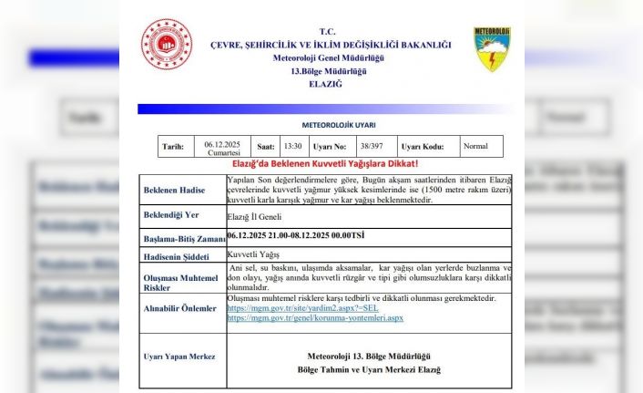 Meteorolojiden 5 il için kuvvetli yağış uyarısı