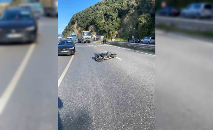 Motosiklet kazasında 16 yaşındaki genç ağır yaralandı