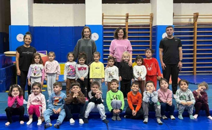 Muğla’da Anasınıfı öğrencileri cimnastikle spora ilk adım dedi