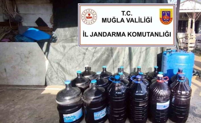 Muğla’da yenil yıl öncesi 1 ton 235 litre kaçak içki ele geçirildi