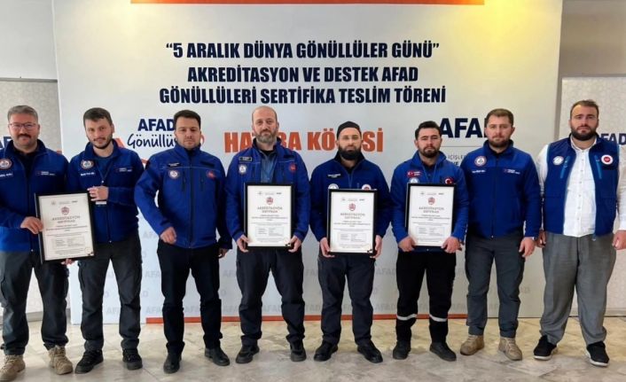 Nazilli Müftülüğü Arama Kurtarma Ekibi sertifikasını aldı