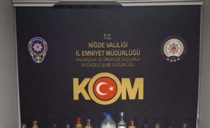 Niğde’de sahte alkol operasyonu: 7 şüpheli yakalandı