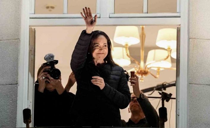 Nobel Ödüllü Venezuelalı muhalefet lideri Machado, 16 ay sonra ilk kez kamuoyu önünde