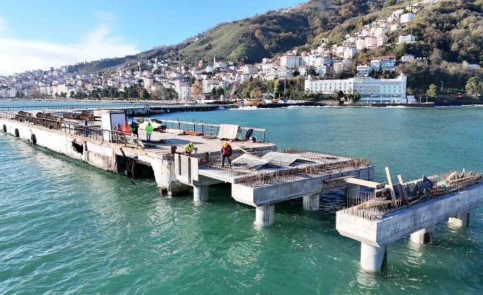 Ordu rıhtımı 410 metreye uzatılıyor: Çalışmaların ardından kruvaziyer gemilerinin gelmesi bekleniyor