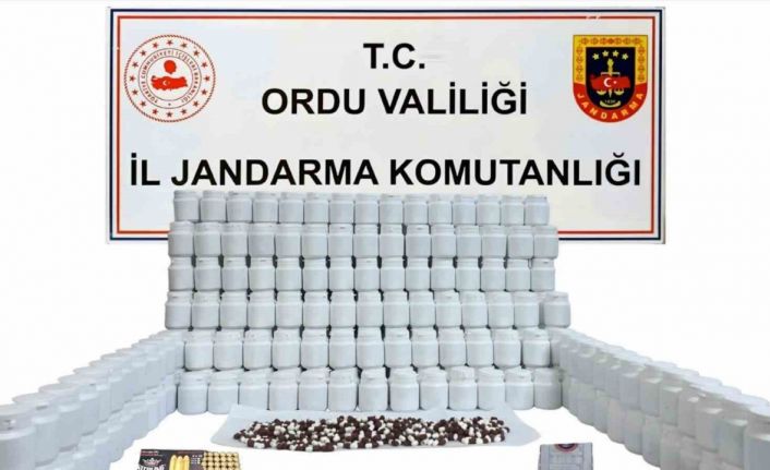 Ordu’da 17 bin 640 adet uyuşturucu hap ele geçirildi