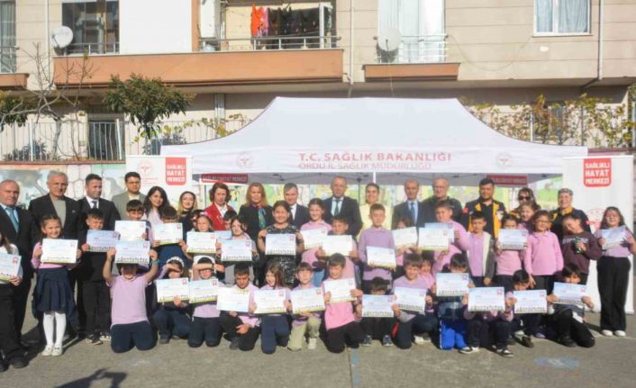 Ordu’da minik öğrenciler "sağlık elçisi" oluyor