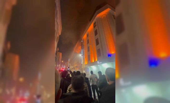 Otelin restoranında korkutan yangın