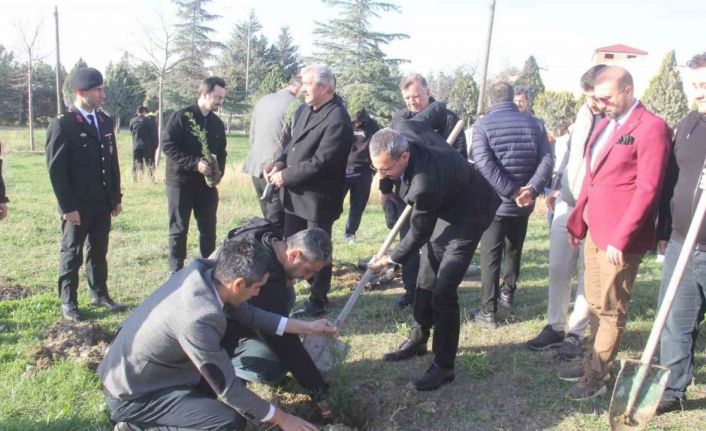 Pınarhisar’da 20 şehit için 20 fidan toprakla buluştu