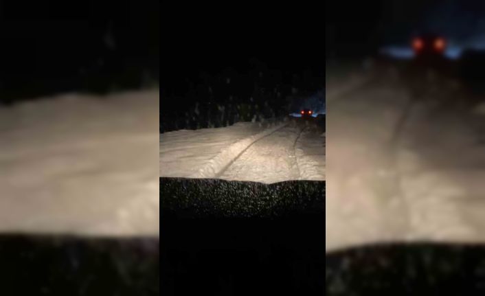 Rize’nin yüksek kesimlerinde yoğun kar yağışı etkili oldu