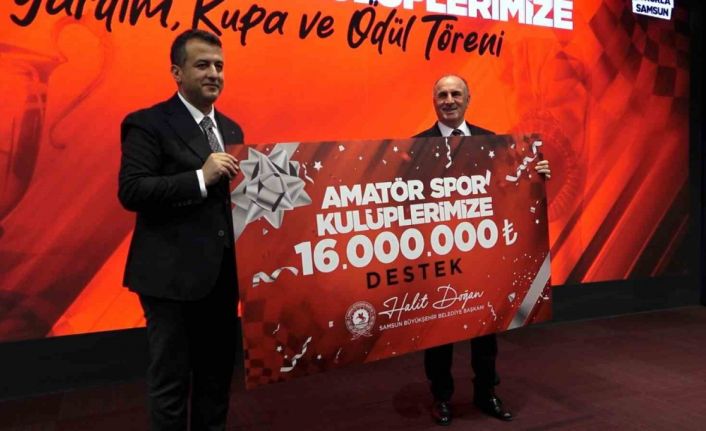 Samsun Büyükşehir’den amatör spor kulüplerine 16 milyon TL destek