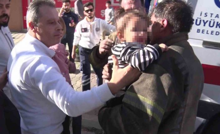 Sancaktepe’de asansör yangını: Anne-çocuk ve 2 itfaiye eri dumandan etkilendi