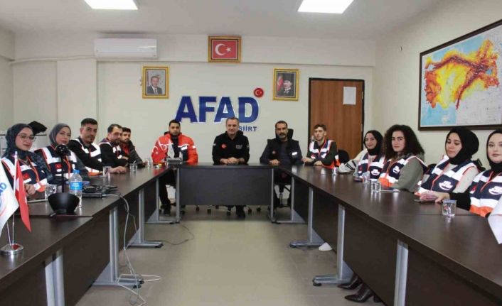 Siirt AFAD, gönüllülerle ekibini güçlendiriyor