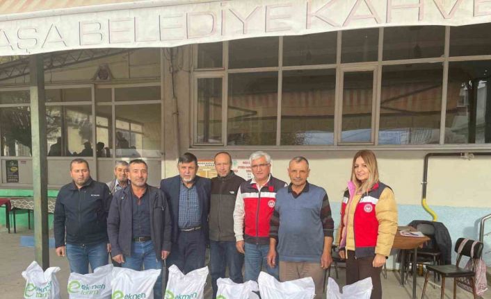 Simav’da 39 üreticiye yem bezelyesi tohumu desteği