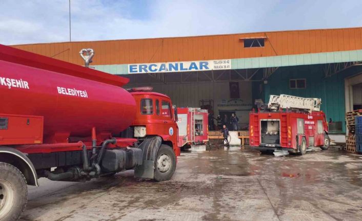 Soğuk hava  deposundaki yangın paniğe neden oldu