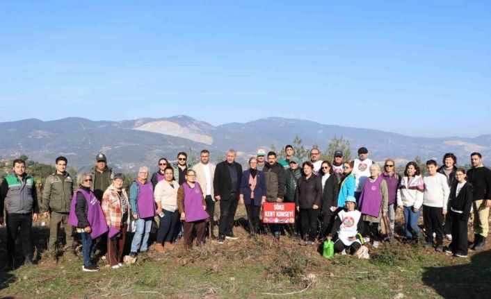 Söke’de fidanlar toprakla buluştu
