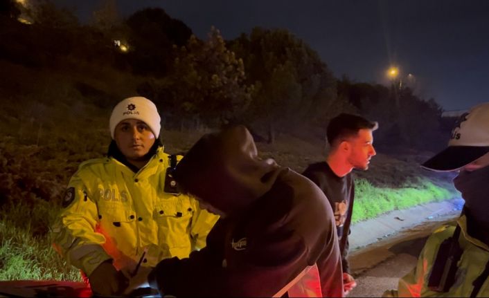 Sürücü değişikliği polisin gözünden kaçmadı