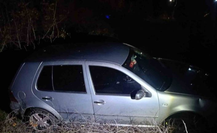 Susurluk’ta otomobil şarampole uçtu: 1 yaralı
