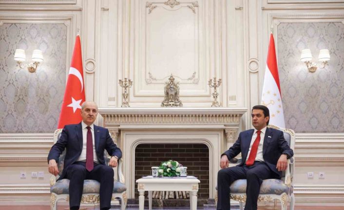 TBMM Başkanı Kurtulmuş, Tacikistan Ali Meclisi Milli Meclis Başkanı Emomali ile görüştü