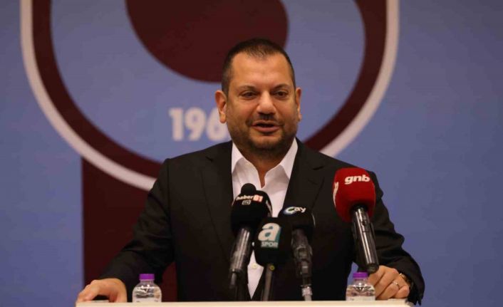 Trabzonspor Başkanı Ertuğrul Doğan, amatör kulüplere malzeme yardım törenine katıldı