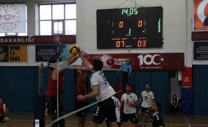 TVF Erkekler 1. Ligi: Düzce Belediyesi Spor Akademisi: 3 - TVF Spor Lisesi : 2
