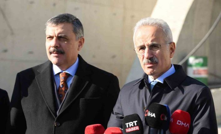 Ulaştırma ve Altyapı Bakanı Uraloğlu: "2026 yılının ilk yarısı içerisinde tüneli hizmete açmış olacağız"
