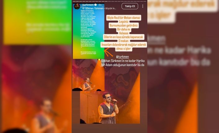 Ünlü sanatçı Gökhan Türmen’e Afyonkarahisar’da büyük şok