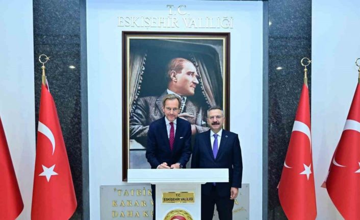 Vali Aksoy, Belçika’nın Ankara Büyükelçisini makamında ağırladı