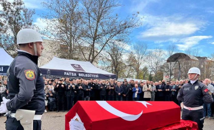 Vefat eden polis memuru törenle uğurlandı