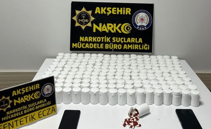 Akşehir’de 10 bin 550 adet uyuşturucu hap ele geçirildi: 2 tutuklama