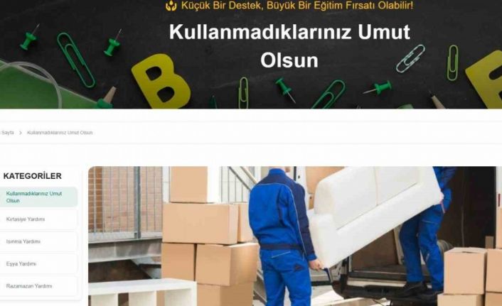 Alan el ile veren eli buluşturan online yardım platformu kullanıma sunuldu