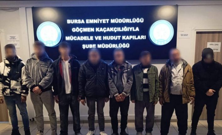 Bursa’da kaçak yabancı işçi operasyonu: 8 kişi yakalandı, 1 şüpheli gözaltında